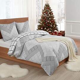 Buymax® Biber Bettwäsche 200x220 cm Flauschige