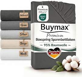 Buymax Boxspringbett Spannbettlaken 140x200 bis
