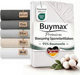 Buymax Boxspringbett Spannbettlaken 140x200 bis