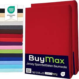 Buymax Spannbettlaken 60x120cm Doppelpack 100%