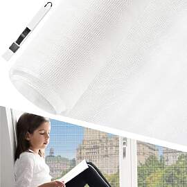 BUZIFU Fliegengitter Fenster 100 x 250 cm