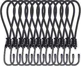 BYZANDQI 12er-Set Spanngummi mit Haken - 17cm