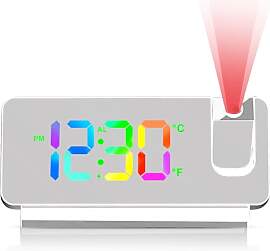 BYZESTY Wecker Digital mit Projektion,