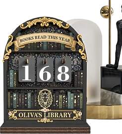 Byzieir Buch Tracker Schild, 16x11cm Books Read