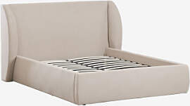 Cabargi Stoffbett Stofffarbe Beige & 160 X 200 