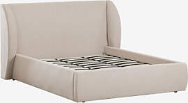 Cabargi Stoffbett Stofffarbe Beige & 180 X 200 