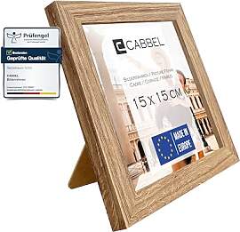 CABBEL Bilderrahmen 15x15 cm, Eiche, stabiles