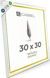 CABBEL Bilderrahmen CELI 30x30 cm Gold/Weiß –