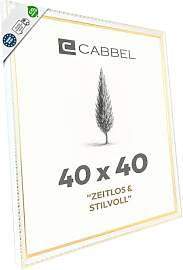 CABBEL Bilderrahmen CELI 40x40 cm Gold/Weiß –
