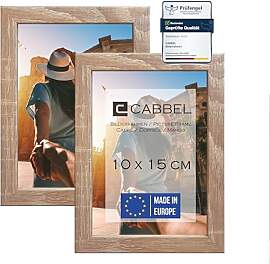 CABBEL Doppelpack (2er Set) Bilderrahmen 10x15 cm, 