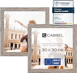 CABBEL Doppelpack (2er Set) Bilderrahmen 30x30 cm, 