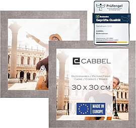 CABBEL Doppelpack (2er Set) Bilderrahmen 30x30 cm, 