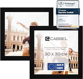 CABBEL Doppelpack (2er Set) Bilderrahmen 30x30 cm, 