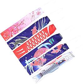Cabilock 6Pcs Japanischen Karpfen Windsack Fisch