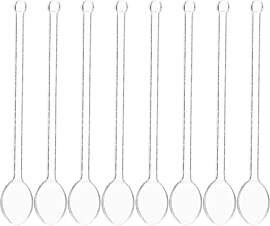 Cabilock 8Er Set Glas DessertlöFfel Mit Langem