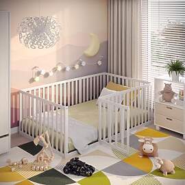 CADANI Teso Kinderbett 120x200 cm – Bodenbett