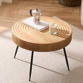 Cagnolier Beistelltisch Rund, Beistelltisch Holz