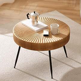 Cagnolier Beistelltisch Rund, Beistelltisch Holz
