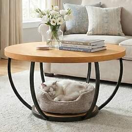 Cagnolier Runde Couchtisch, Wohnzimmertisch rund