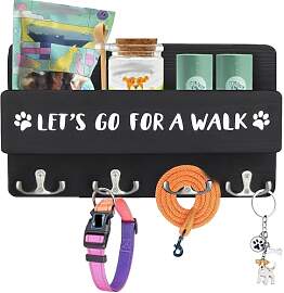 Calenxy Hundegarderobe mit Ablage, Hundeleinen