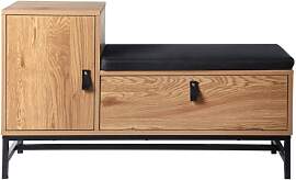 CALICOSY - Schuhbank - Eichenoptik - Spanplatten - 