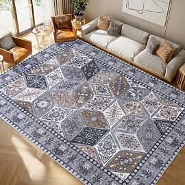 Calinline Vintage Teppich Wohnzimmer 160x230 cm,