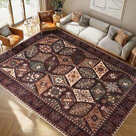Calinline Vintage Teppich Wohnzimmer 200x230 cm,