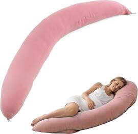 CALIYO Stillkissen XXL 190 × 32 cm,