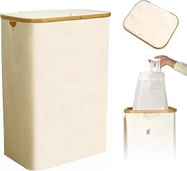 CALIYO WäSchekorb Mit Deckel 100 Liter,