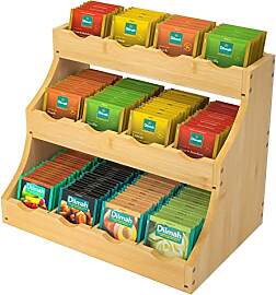 CALM COZY Teebeutelorganizer aus Bambus Teebox aus 