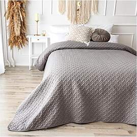CalmyHOME Tagesdecke 220x240 Grau Bettüberwurf