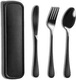 Camping Besteck, Reisebesteck Mit Etui, 1 Set