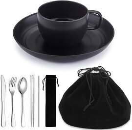 Camping Essentials Set, Homquen Camping Teller und 