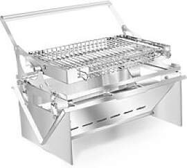 Camping-Grill mit Klappfunktion, Grillrost, um 360 