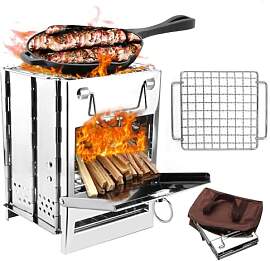 Camping-Holzofen, tragbar, zusammenklappbar, für