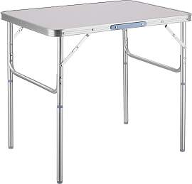 Camping Klapptisch aus Aluminium 75x55x68cm - grau