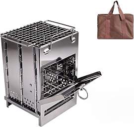 Campingkocher Holzofen,Tragbar Holz Herd für