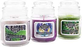Candle-Brothers Duftkerzen Set im Glas mit Deckel