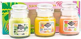 Candle-Brothers Duftkerzen Set im Glas mit Deckel