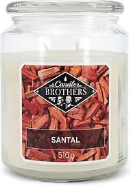 Candle-Brothers Große Duftkerze im Glas | Santal
