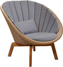 Cane-Line Peacock Loungesessel Teak/Geflecht