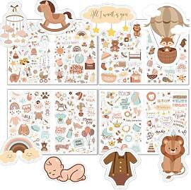 Canollo 4 Blatt Baby Sticker Fotoalbum, Sticker