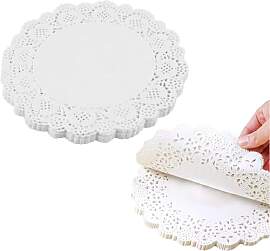 Capesaro 16.5cm Weißes Spitzenpapier