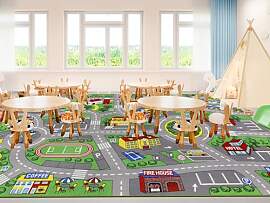Capslpad Autoteppich Kinder 200x300cm rutschfest