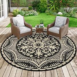Capslpad Outdoor Teppich rund Ø 180 cm, Balkon
