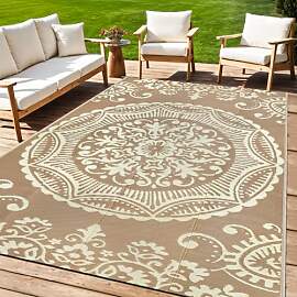 Capslpad Outdoor Teppich Wetterfest 245 x 305 cm,