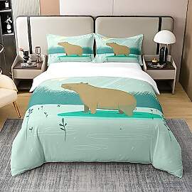 Capybara 100% Baumwolle Bettbezug 155x220 - Nette
