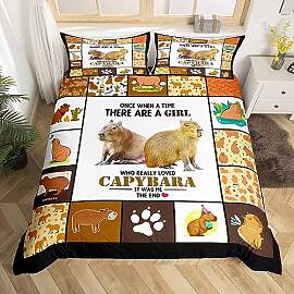 Capybara Bettwäsche Set Geschenke für Capybara