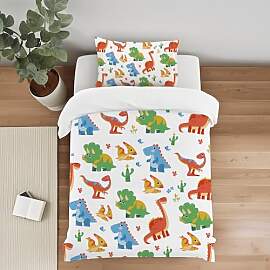 Caregchrisj Kinderbettwäsche 135x200 Dino