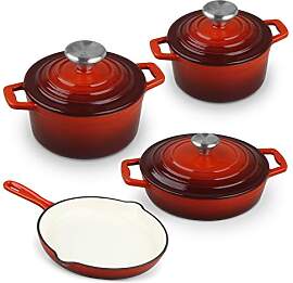 Carl Schmidt Sohn Topfset Xanten 7 tlg Gusseisen